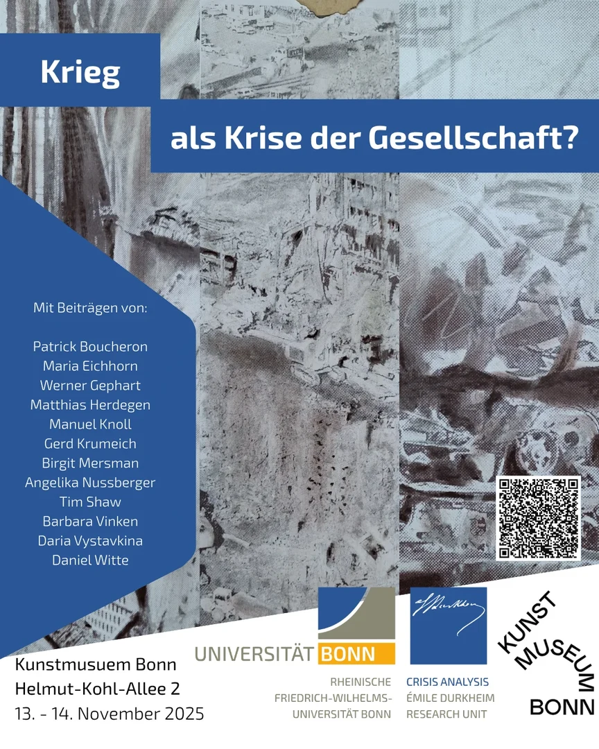 Poster Krieg als Krise der Gesellschaft